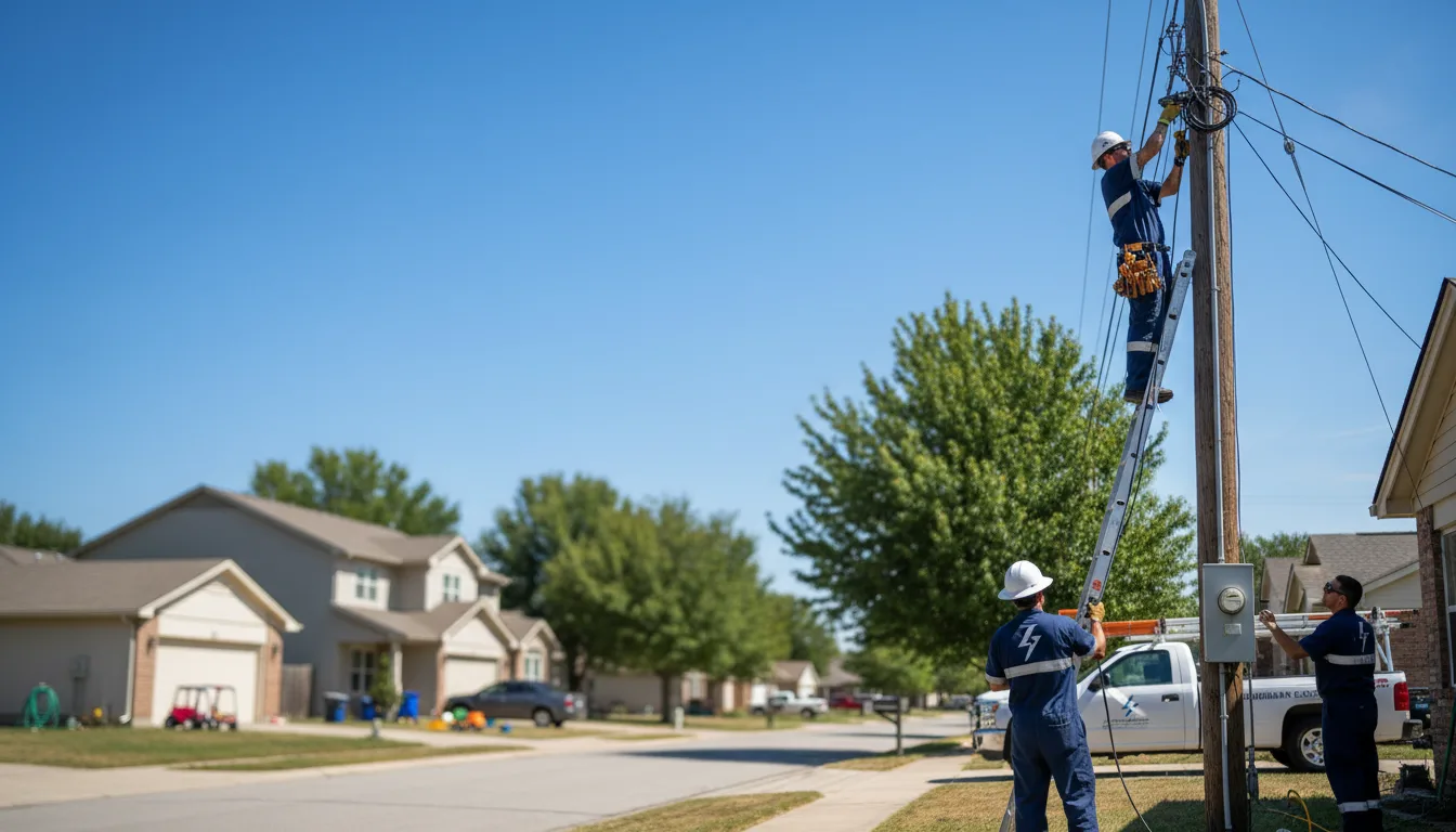 Residential electrician providing installation services in Pine Knot, KY
